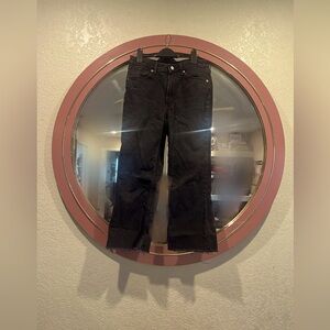 Cropped flare denim jeans